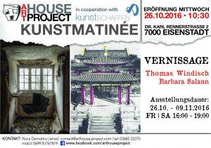 Kunstmatinée Eisenstadt @ ART HOUSE PROJECT | Eisenstadt | Burgenland | Austria